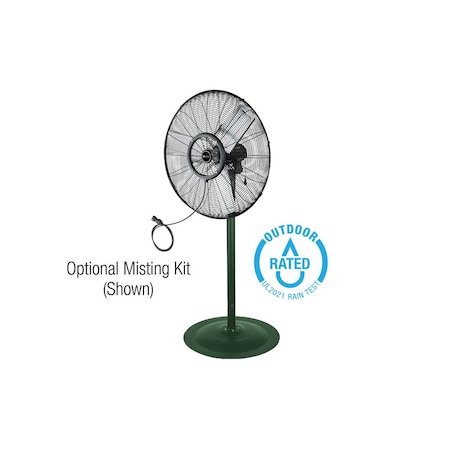 KING ELECTRIC 30in Outdoor Rated Oscillating Air Circulator With Pedistal Base PFO-30